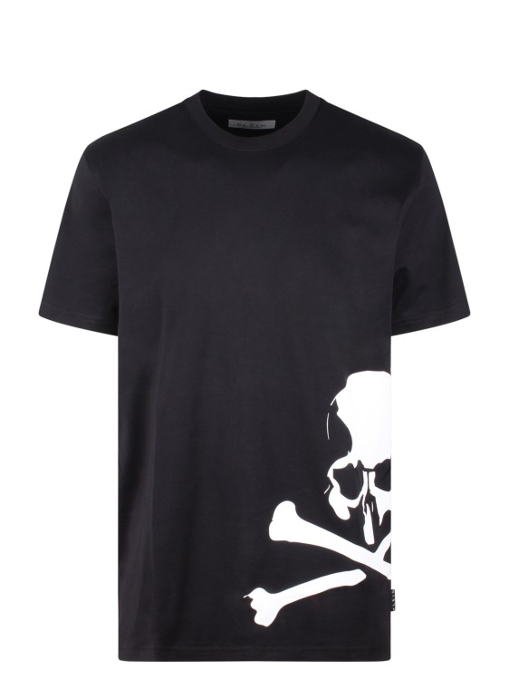 Shop Philipp Plein Round Neck Ss Skull & Bones T-shirt In Black