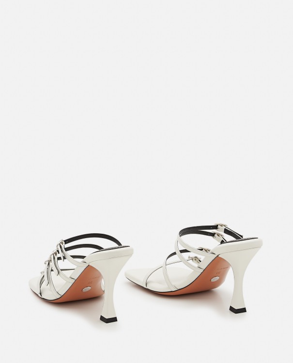 Shop Proenza Schouler 95mm Leather Sandals In White
