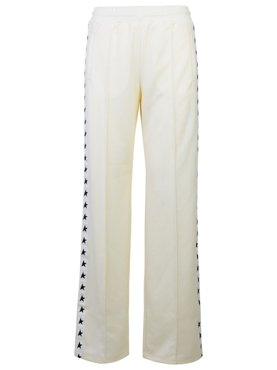 Shop Golden Goose White Polyester Dorotea Pants