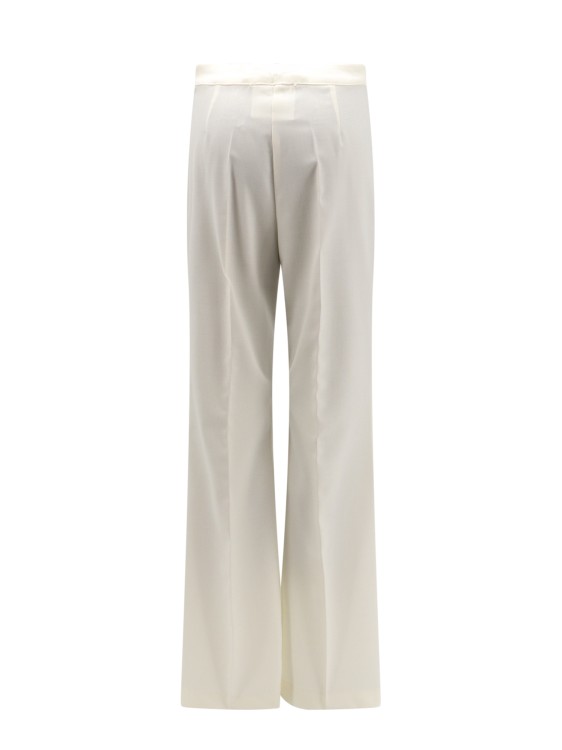 Shop Erika Cavallini Virgin Wool Blend Trouser In Grey