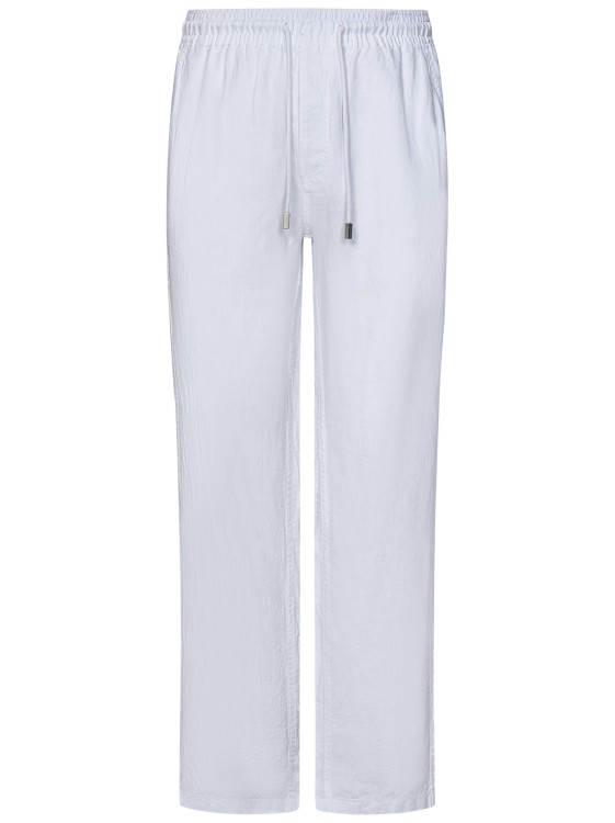 Vilebrequin Straight-leg Linen Trousers In White