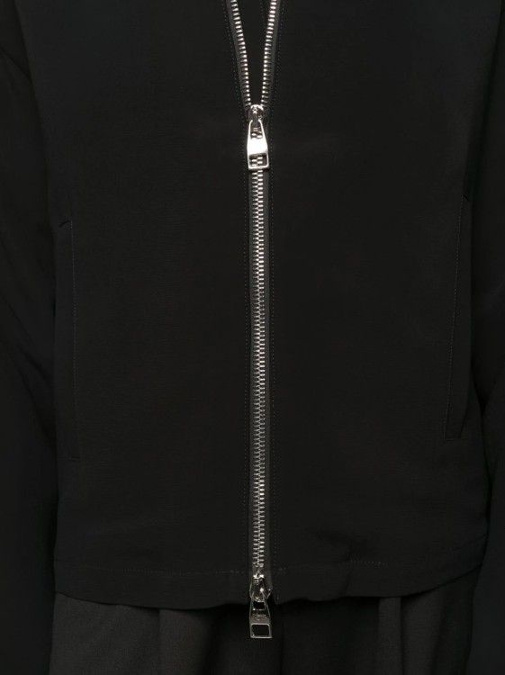 Shop Alexander Mcqueen Black High-neck Jacket