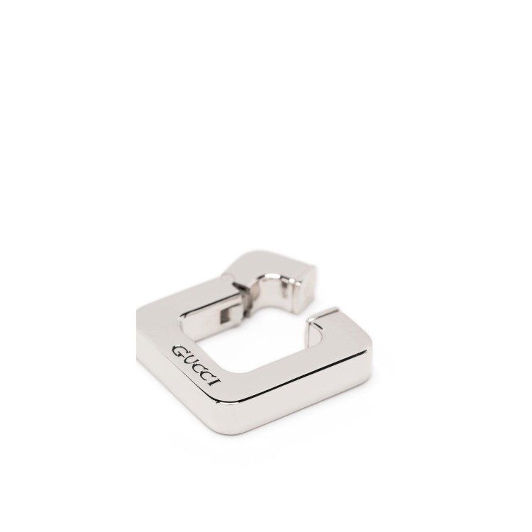 Shop Gucci Chunky Hoop Earring In Not Applicable