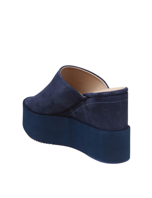 Shop Paloma Barceló Gin Mules In Blue Suede In Black