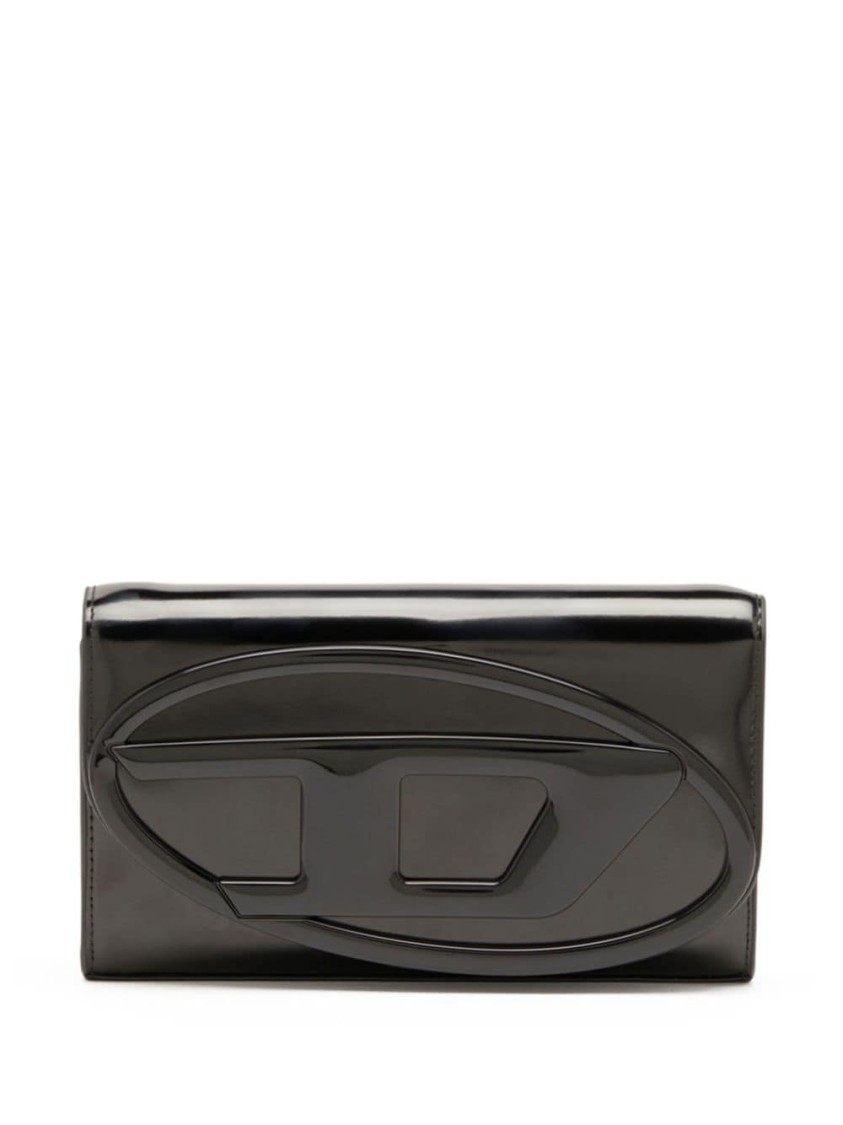 Diesel Polyurethane Wallet With Distinctive Logo Design And Multiple Compartments In Black