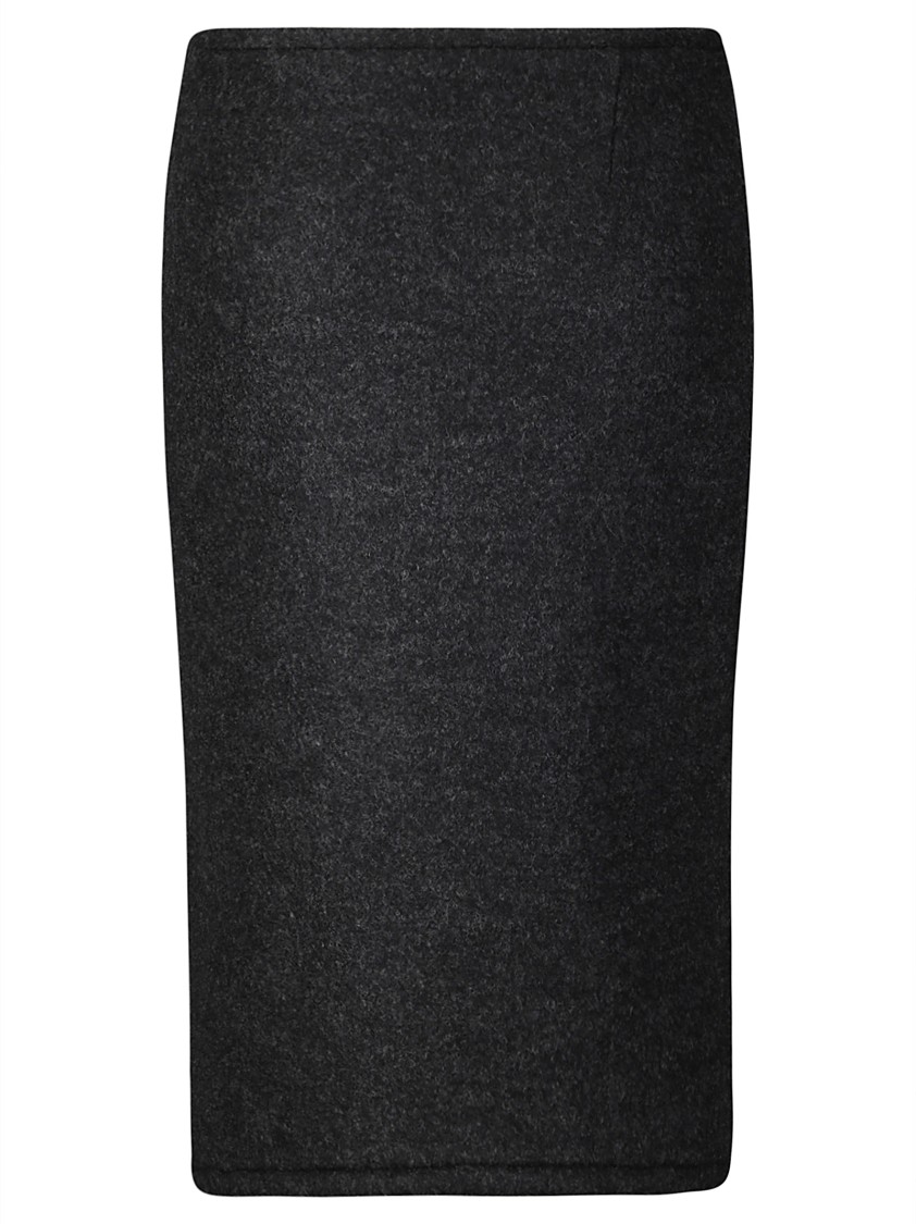 Victoria Beckham Padded Tube Detail Skirt In Black