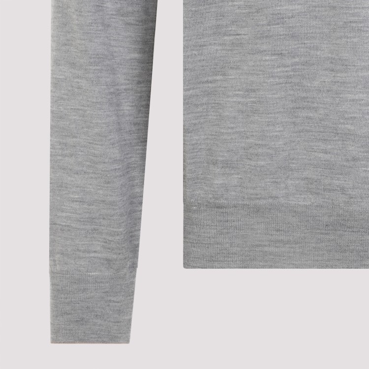Brunello Cucinelli Wool And Cashmere Crewneck Sweater In Grey