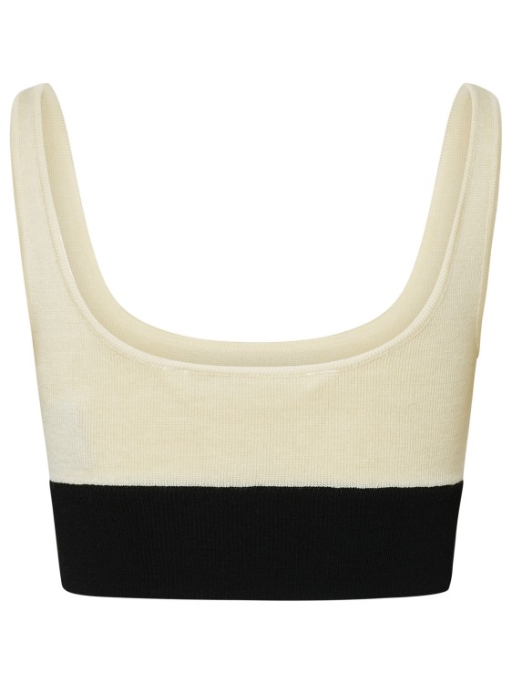Racing Knit Bra Top in white - Palm Angels® Official