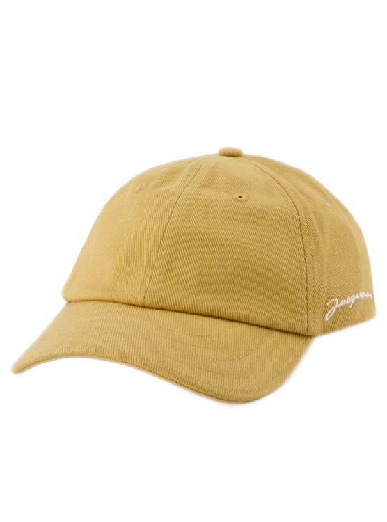 Jacquemus Logo Embroidered Baseball Cap In Brown