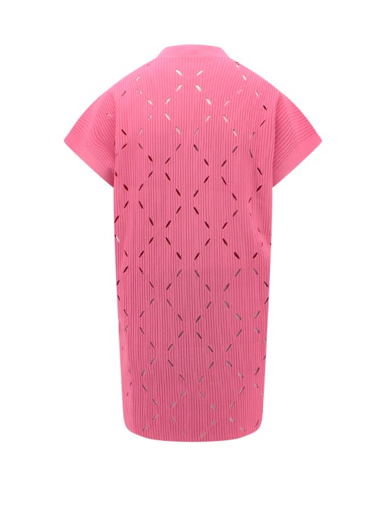 Shop Krizia Viscose Top With Logo Patch In Pink