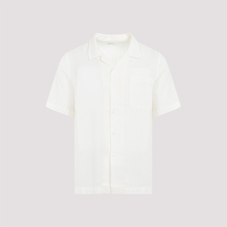Shop Universal Works Ecru Cotton Shirt In White