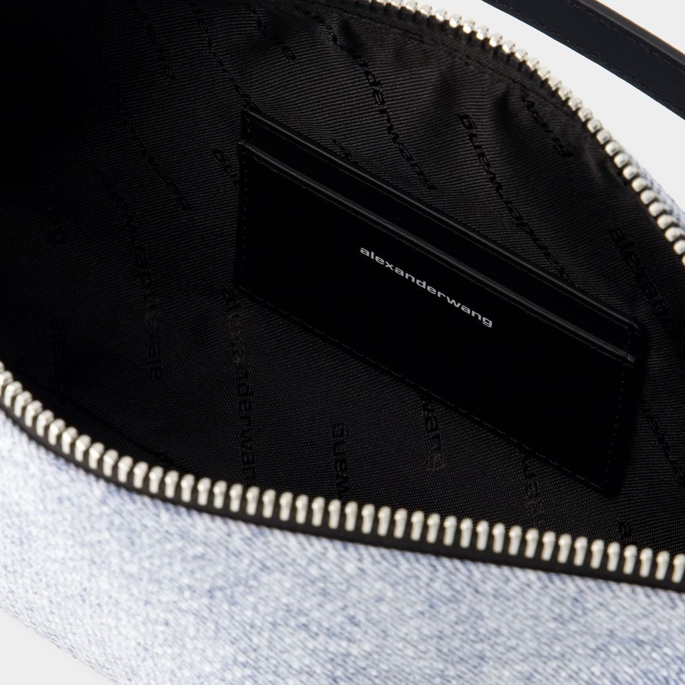 Alexander Wang Mini Flex Handbag In Blue
