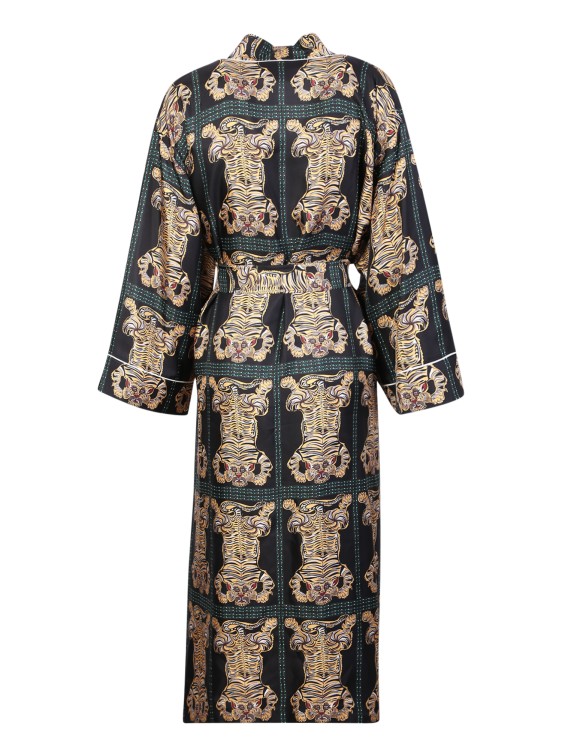 Shop La Doublej Multicolor Fine Silk Kimono In Neutrals