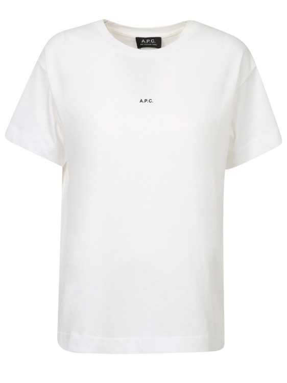 Shop Apc Jade Logo-print T-shirt In White