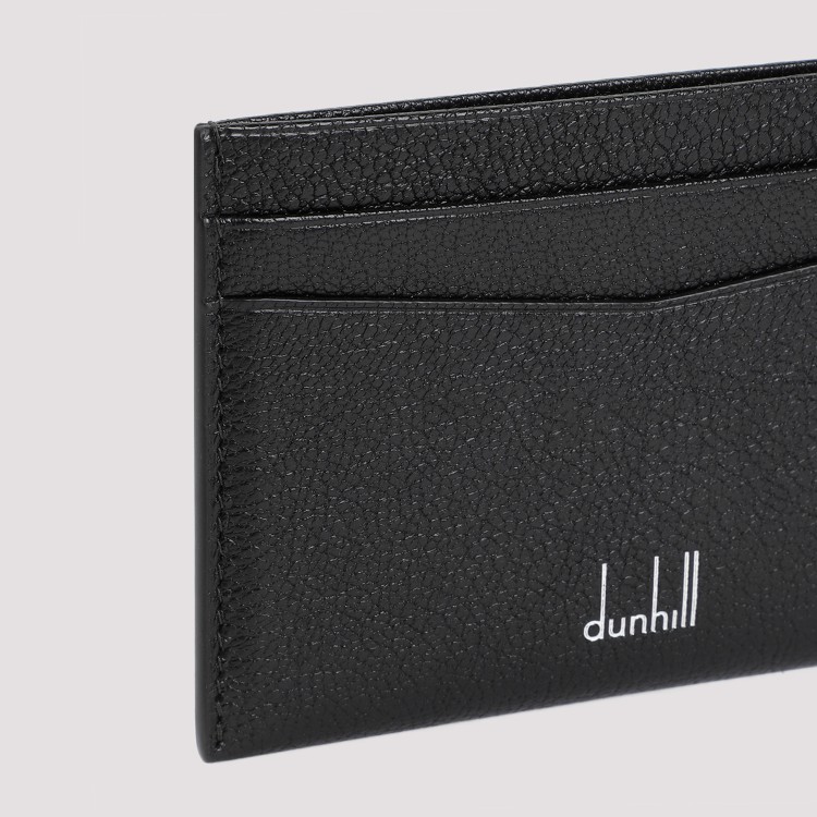 Shop Dunhill Duke Fine Black Leather Credit Card Case