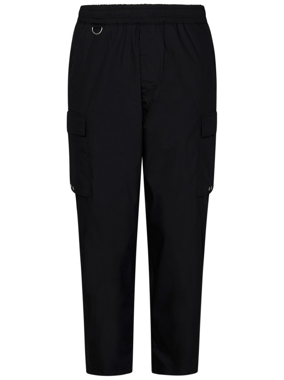 Shop Low Brand Large-fit Trousers In Black