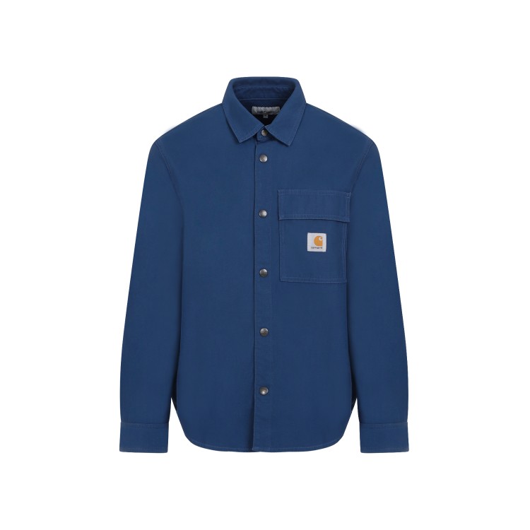 Shop Carhartt Hayworth Blue Cotton Shirt