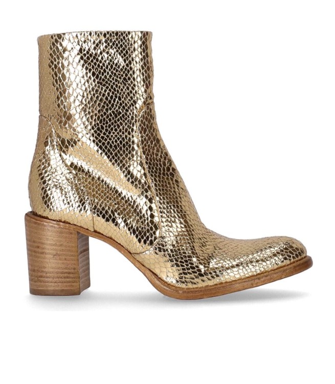 Shop Strategia Candy Gold Ankle Boot In Neutrals