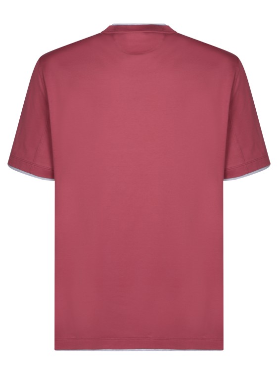 Shop Brunello Cucinelli Red Cotton T-shirt