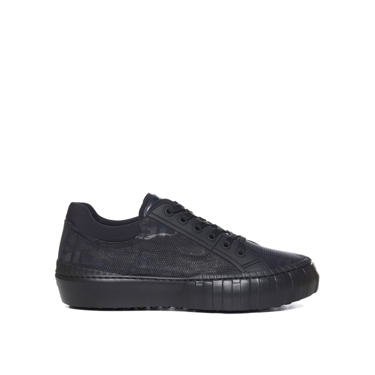 Shop Fendi Black Force Sneakers