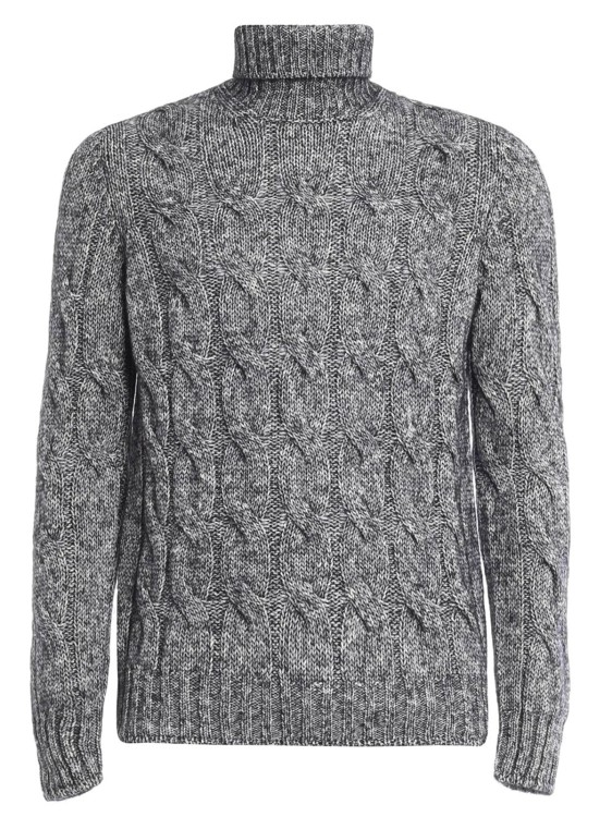 Shop Saint Laurent Turtleneck Sweater In Grey