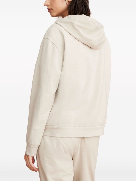 Shop Brunello Cucinelli Stretch-cotton Hoodie In White