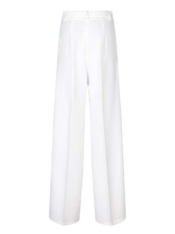 Shop Blanca Vita Palazzo Cut Trousers In White
