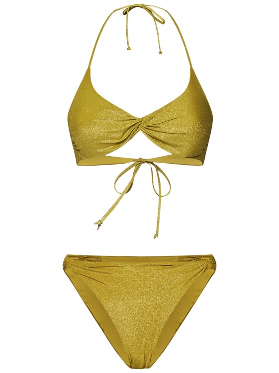 Shop Fisico Citron Yellow Lurex Microfibre Bikini