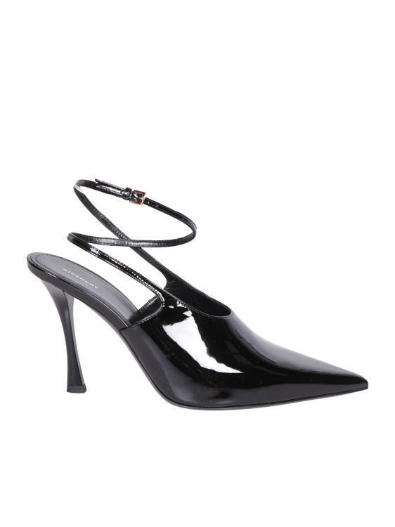 Shop Givenchy Slingback Pump Heel Sandals Black In Grey