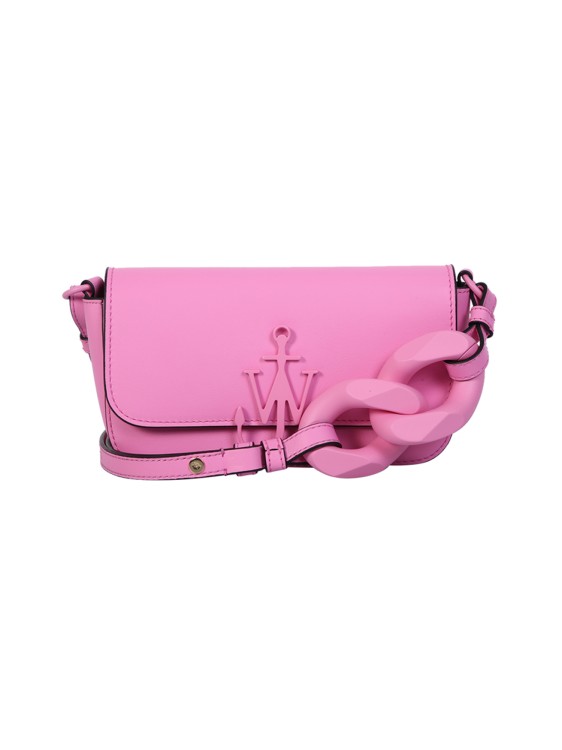 Jw Anderson Chain Baguette Anchor Pink Bag