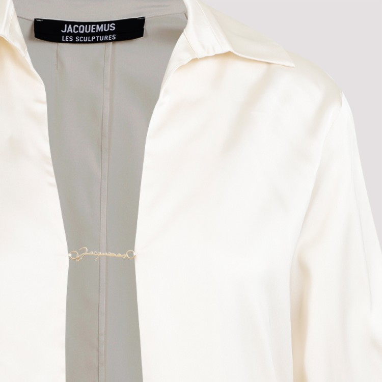 Shop Jacquemus White Notte Shirt