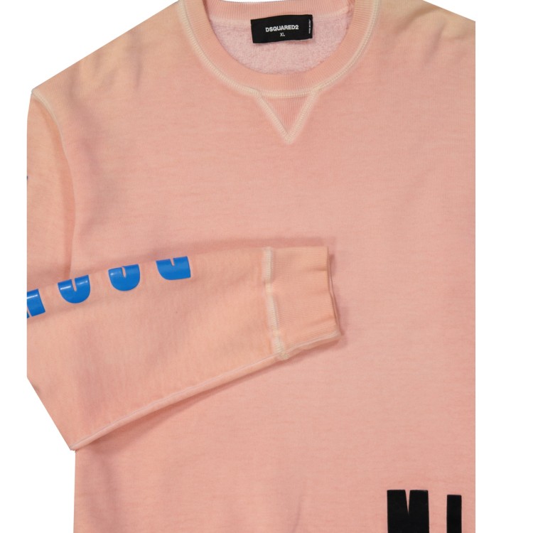 Shop Dsquared2 Cotton Sweatshirt In Orange