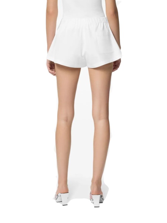 Versace White Sangallo Embroidery Shorts