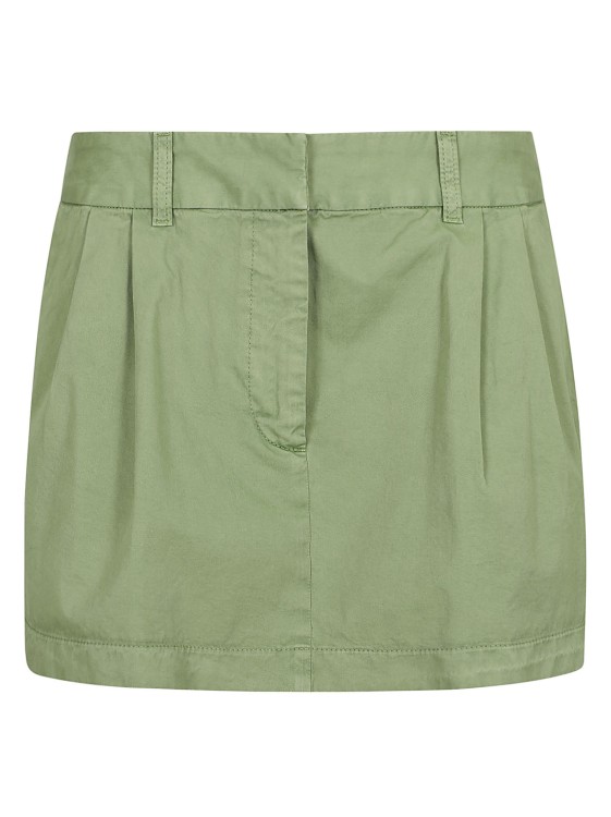 Shop Stella Mccartney Pure Cotton Skirt In Green