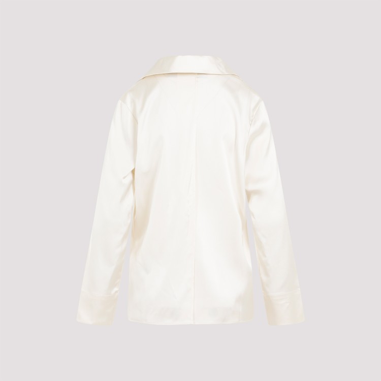 Shop Jacquemus White Notte Shirt