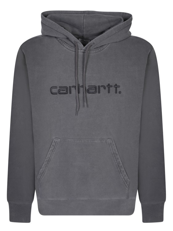 Carhartt Cotton Hoodie In Grey