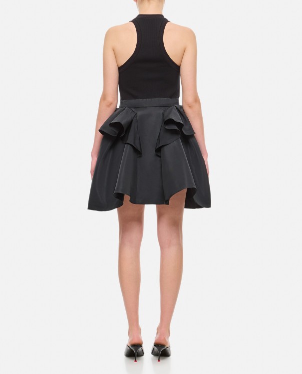 Shop Alexander Mcqueen Cut And Sew Short Dress In Black