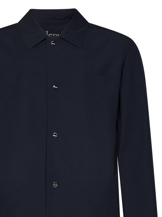Shop Herno Double Bi-stretch Fabric Shirt Jacket In Black