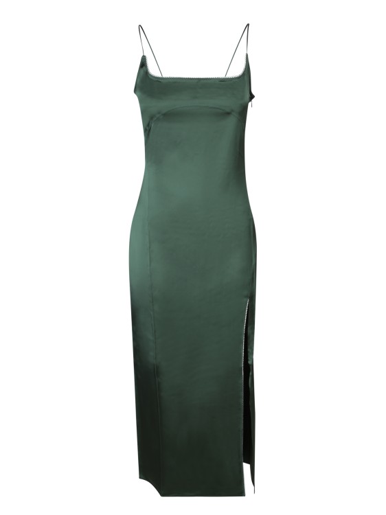 Shop Jacquemus Viscose Green Dress