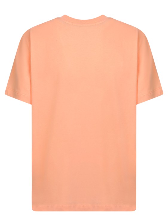 Shop Msgm Orange T-shirt With Logo