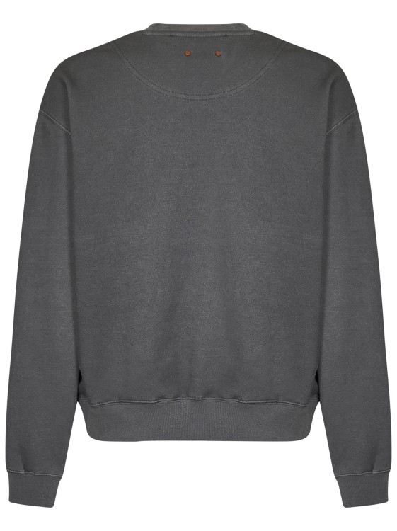 Shop Andersson Bell Charcoal Gray Cotton Blend Crewneck Sweatshirt In Grey