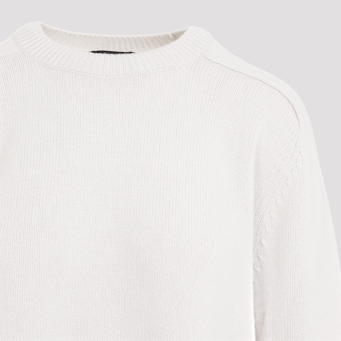 Shop Theory Melange White Cashmere Pullover