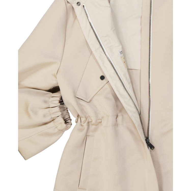 Shop Brunello Cucinelli White Zipped Jacket In Neutrals