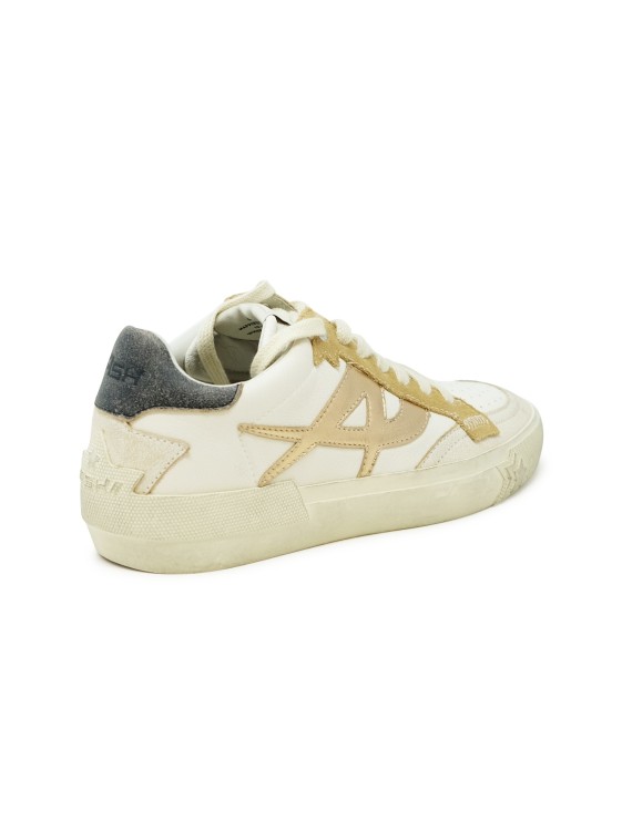 Ash Beige/white Leather S24-moonlight06 Sneakers In Neutrals