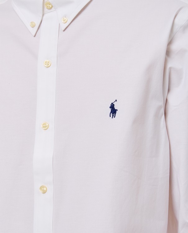 Shop Polo Ralph Lauren Cotton Sport Shirt In White