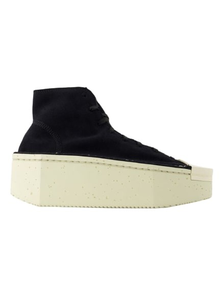 Y-3 Renga Hi Sneakers - Leather - Black/white