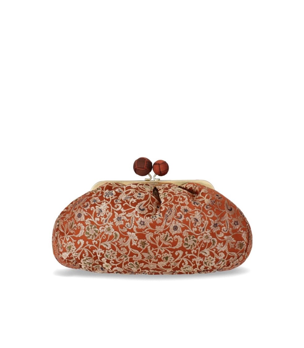 MAX MARA MAX MARA PASTICCINO TREASURE OF JAPAN MEDIUM TERRACOTTA CLUTCH BAG 