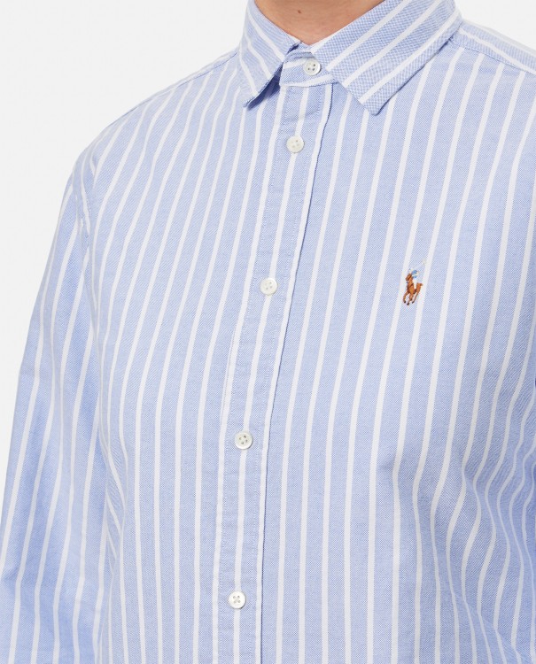 Shop Polo Ralph Lauren Long Sleeve Buttons Shirt In Blue