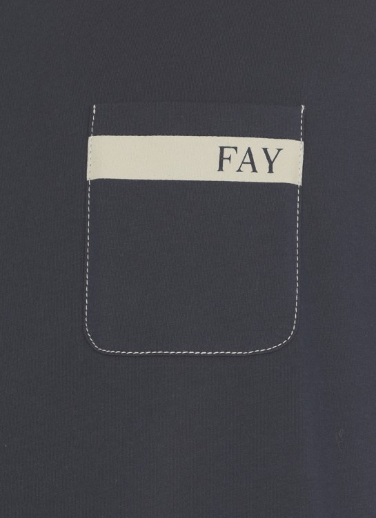Shop Fay Logoed T-shirt In Black