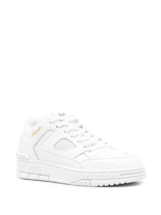 Shop Axel Arigato Area Lo Leather Sneakers In White